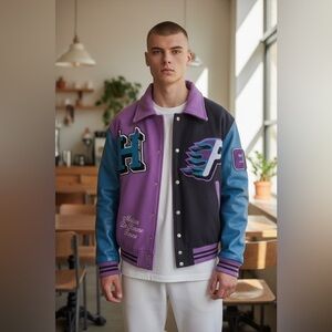 Homme + Femme letterman jacket- world champs size M runs a size larger